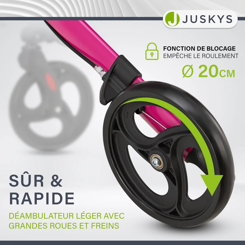 Déambulateur en aluminium Vital – pliable, avec siège et sac à provisions – jusqu'à 130 kg