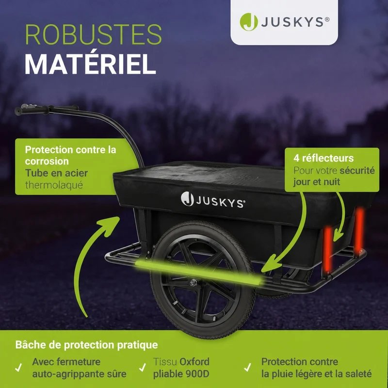 Remorque de transport / remorque à vélo 90 litres
