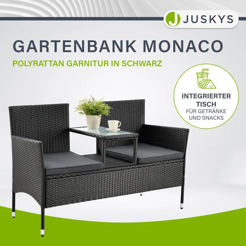 Banc en polyrotin Monaco