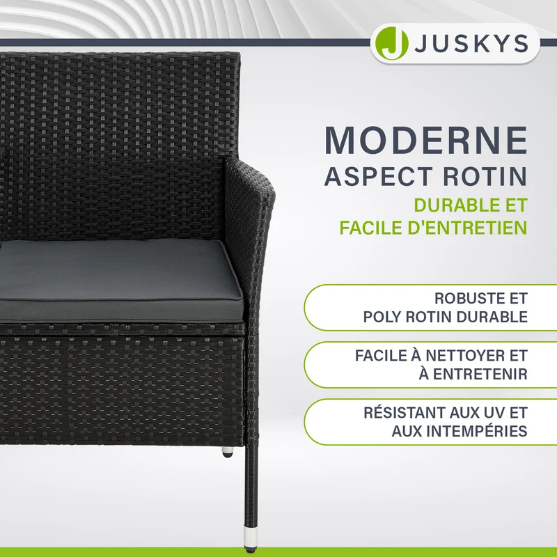 Banc en polyrotin Monaco
