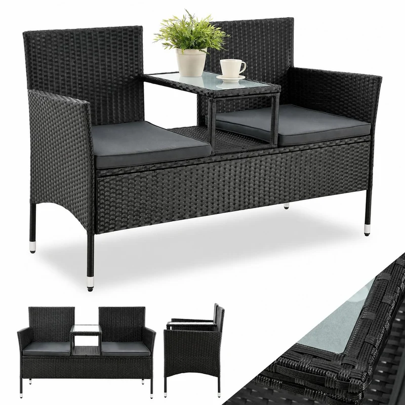 Banc en polyrotin Monaco