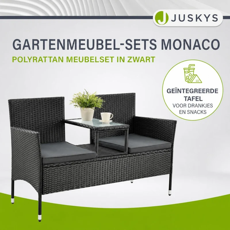 Banc en polyrotin Monaco