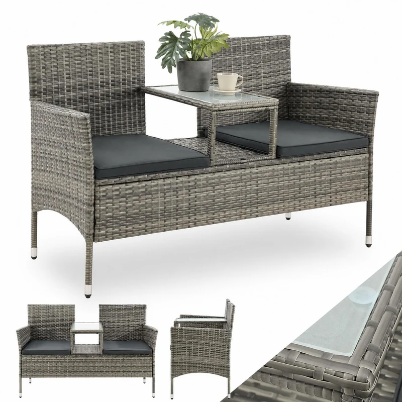 Banc en polyrotin Monaco