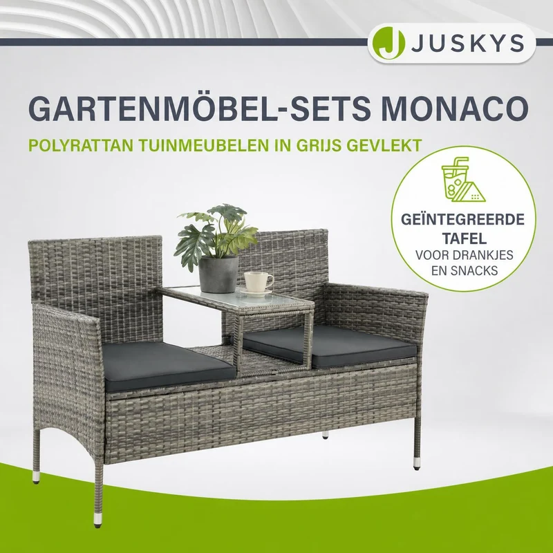 Banc en polyrotin Monaco