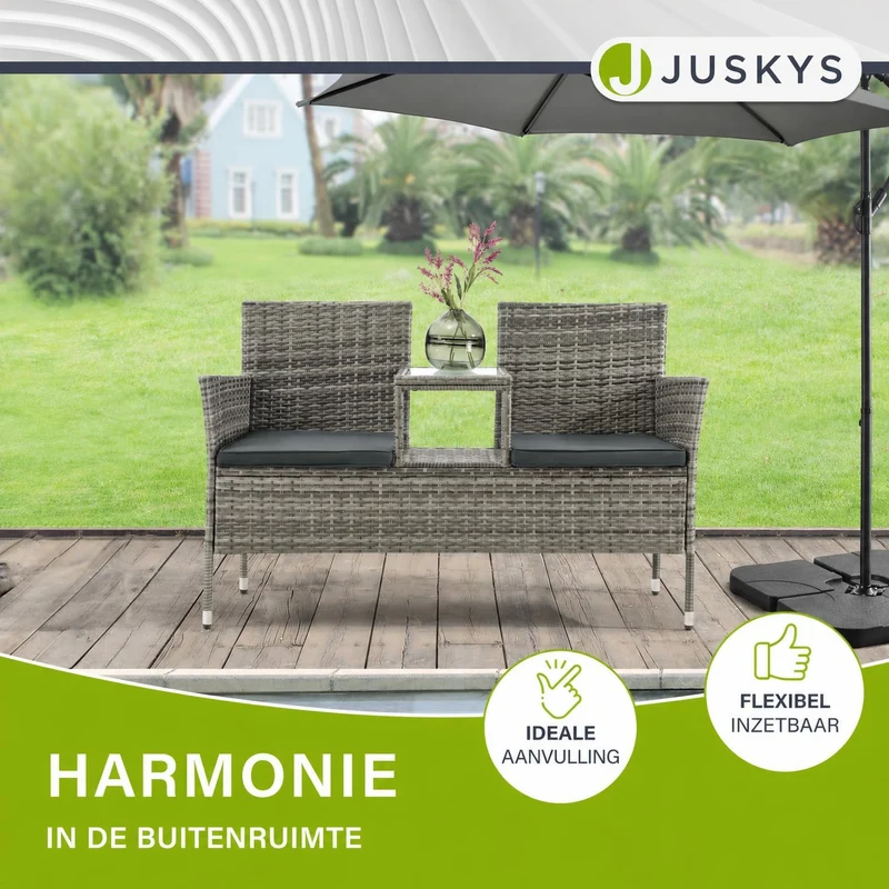 Banc en polyrotin Monaco