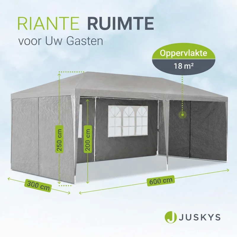 Tente de fête 3x6 m