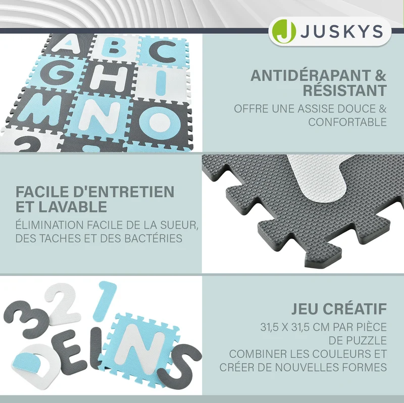 Tapis puzzle pour bébés et enfants