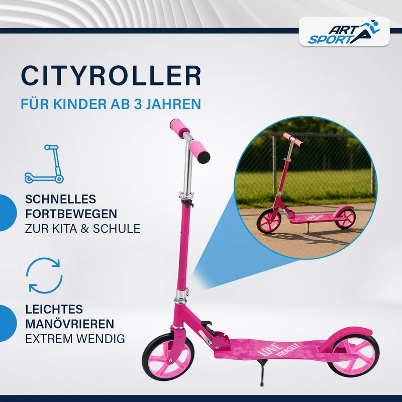 Trottinette enfant dès 3 ans – roues XXL et frein