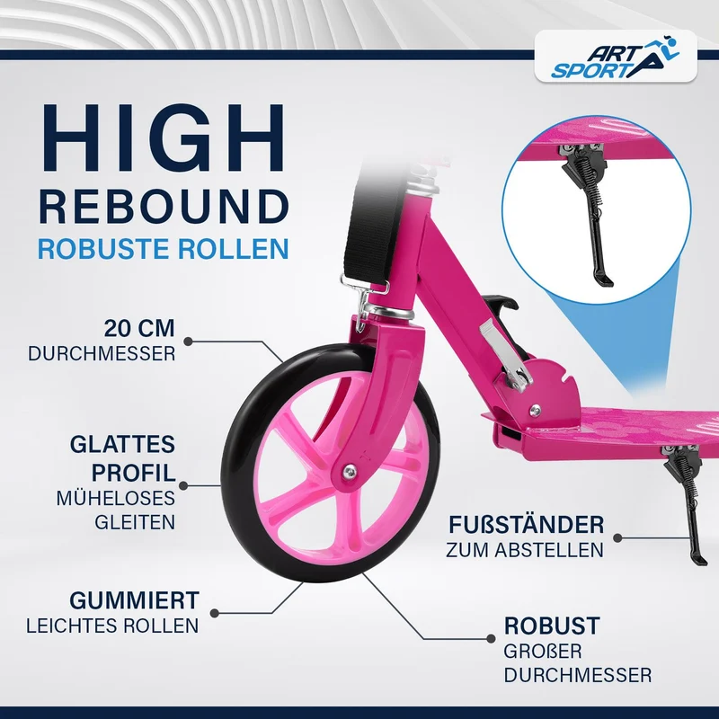 Trottinette enfant dès 3 ans – roues XXL et frein