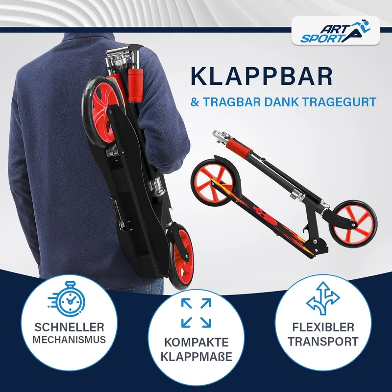 Trottinette enfant dès 3 ans – roues XXL et frein