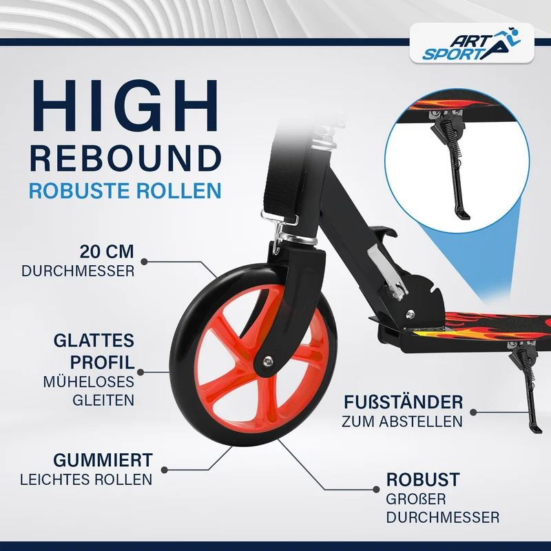 Trottinette enfant dès 3 ans – roues XXL et frein