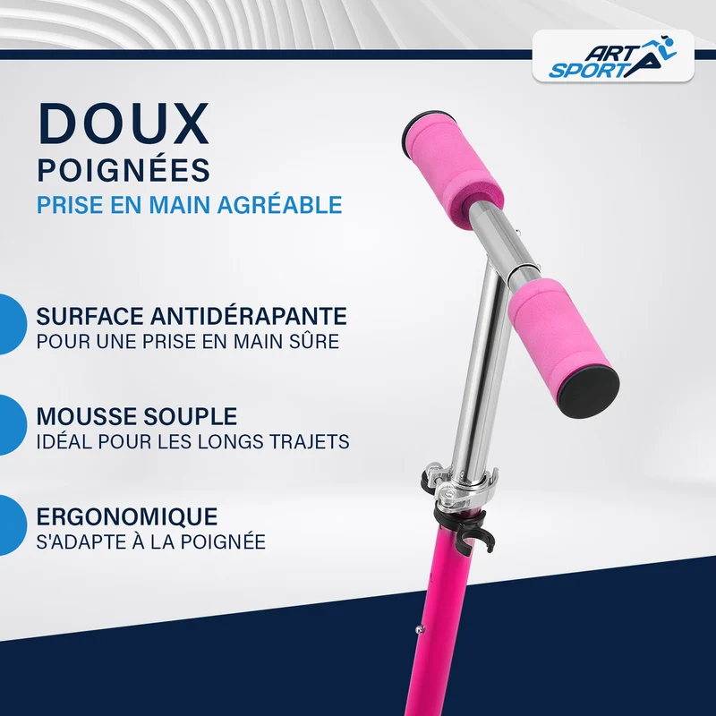 Trottinette enfant dès 3 ans – roues XXL et frein