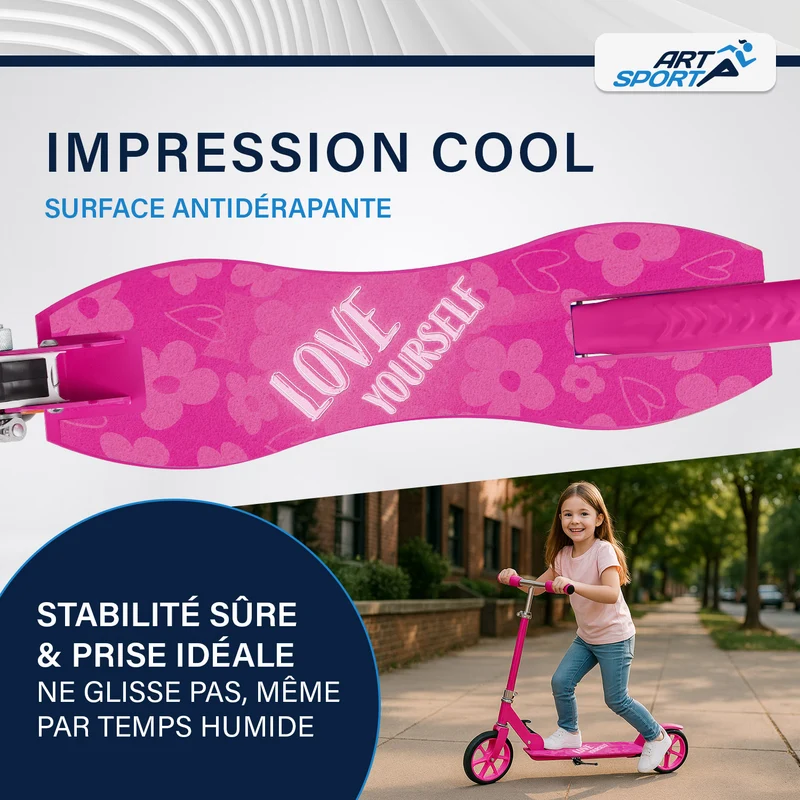 Trottinette enfant dès 3 ans – roues XXL et frein