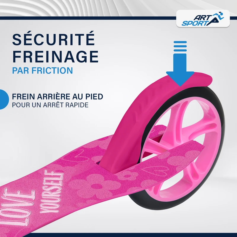 Trottinette enfant dès 3 ans – roues XXL et frein