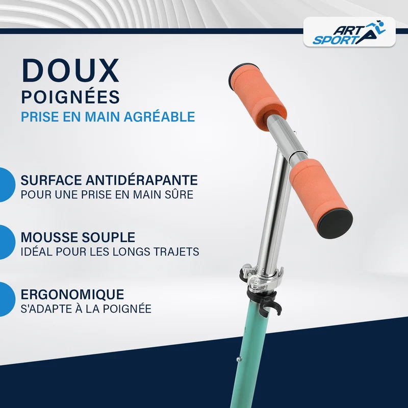 Trottinette enfant dès 3 ans – roues XXL et frein