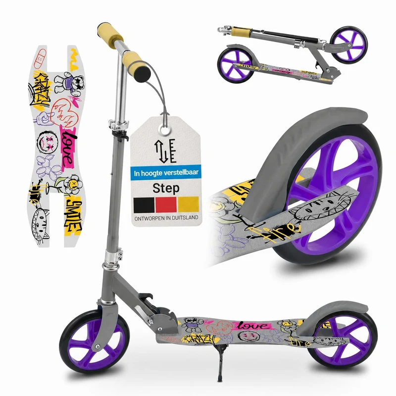 Trottinette enfant dès 3 ans – roues XXL et frein
