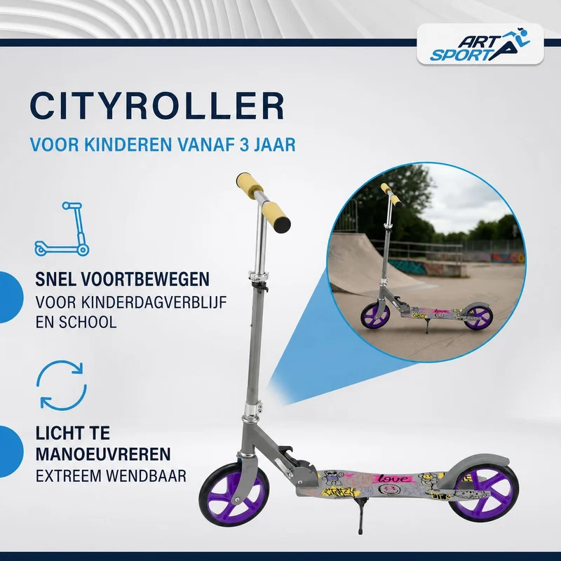 Trottinette enfant dès 3 ans – roues XXL et frein