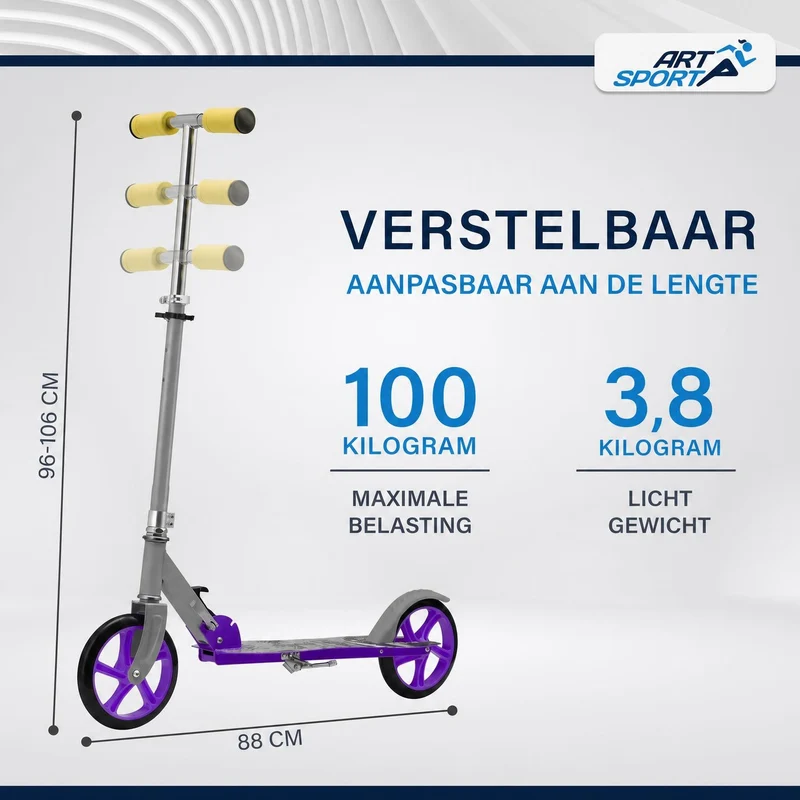 Trottinette enfant dès 3 ans – roues XXL et frein