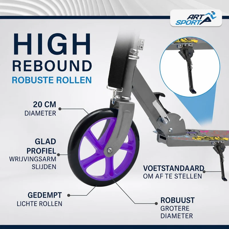 Trottinette enfant dès 3 ans – roues XXL et frein