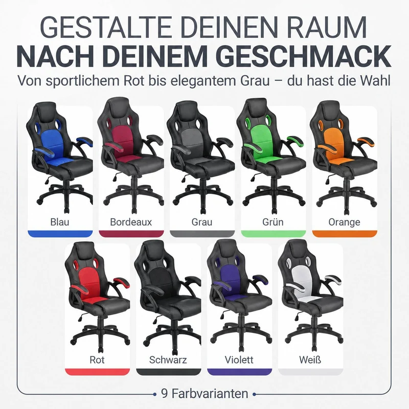 Chaise de bureau Racing Montreal – jusqu'à 120 kg