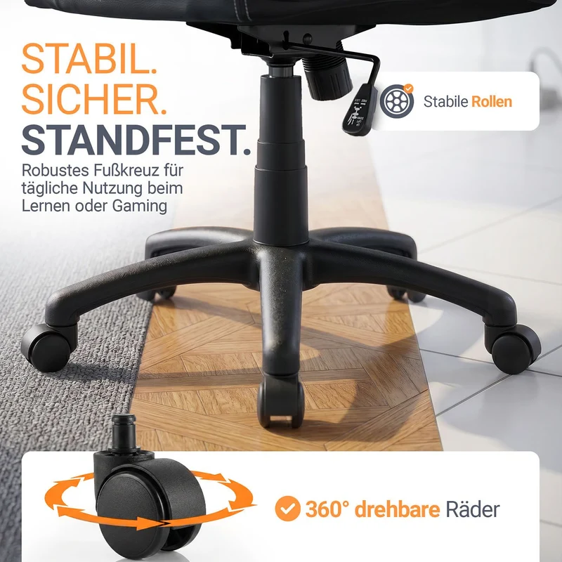 Chaise de bureau Racing Montreal – jusqu'à 120 kg