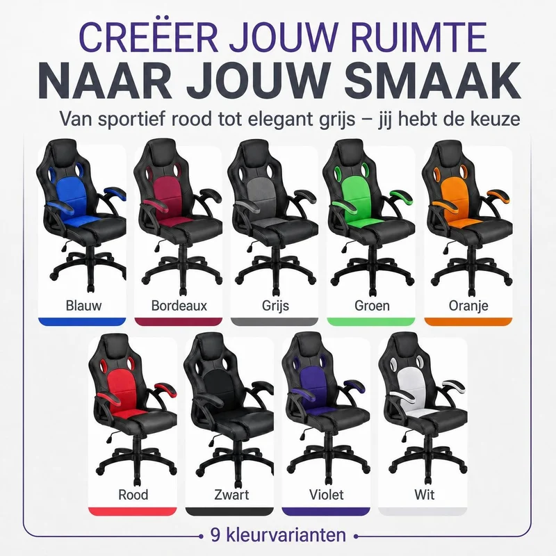 Chaise de bureau Racing Montreal – jusqu'à 120 kg