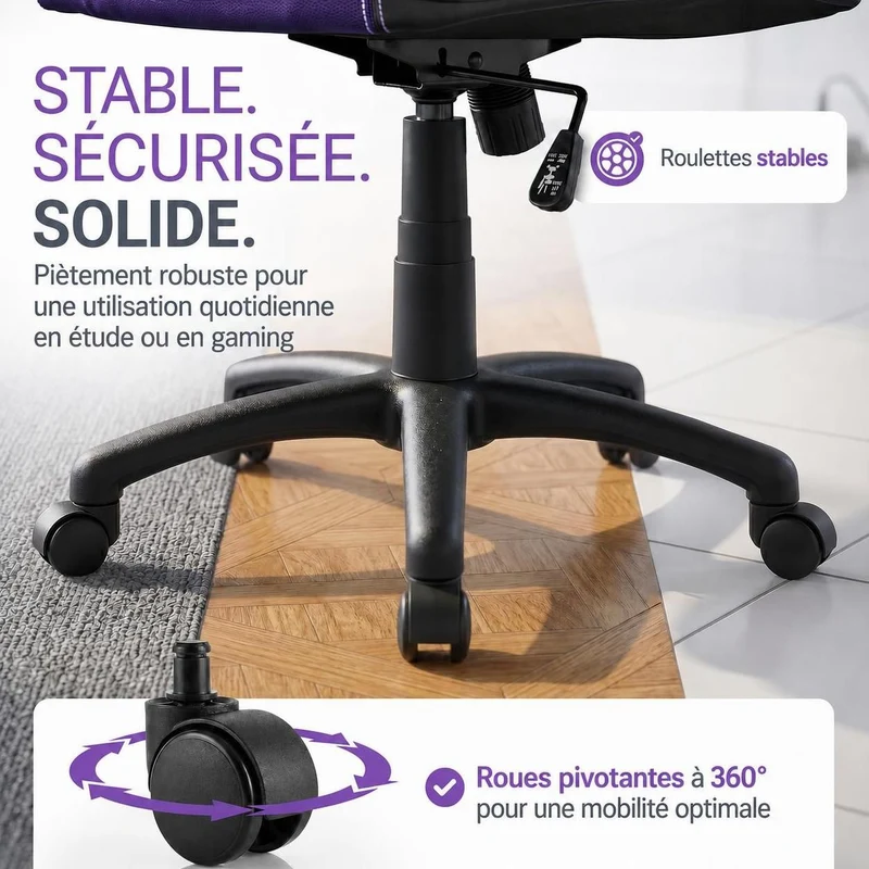 Chaise de bureau Racing Montreal – jusqu'à 120 kg