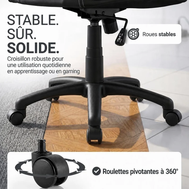 Chaise de bureau Racing Montreal – jusqu'à 120 kg