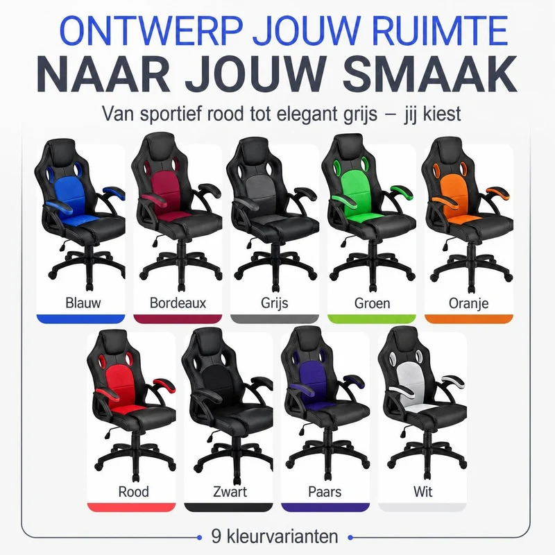 Chaise de bureau Racing Montreal – jusqu'à 120 kg