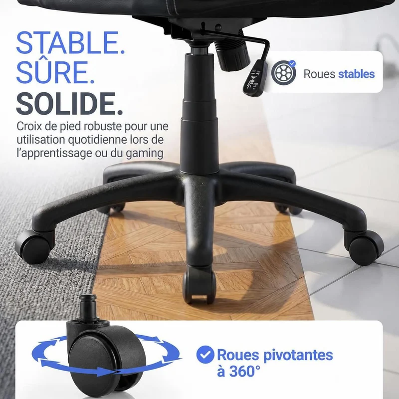 Chaise de bureau Racing Montreal – jusqu'à 120 kg