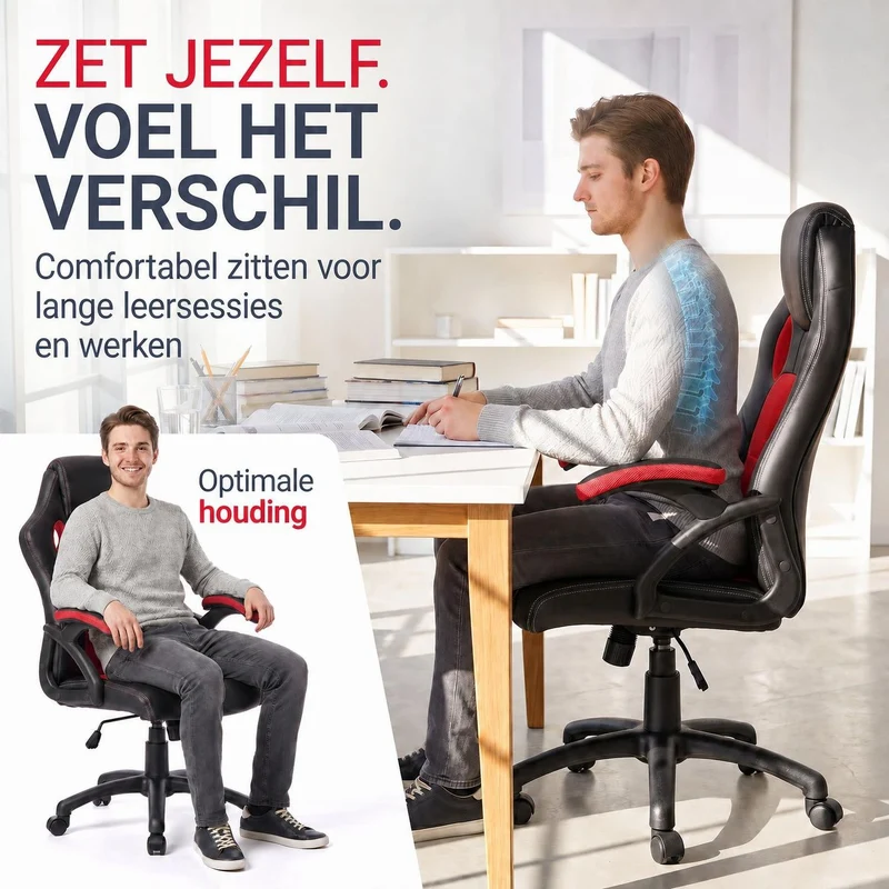 Chaise de bureau Racing Montreal – jusqu'à 120 kg