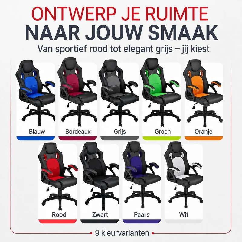 Chaise de bureau Racing Montreal – jusqu'à 120 kg
