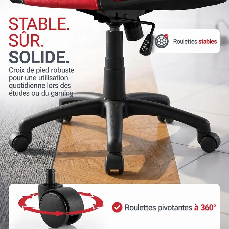Chaise de bureau Racing Montreal – jusqu'à 120 kg