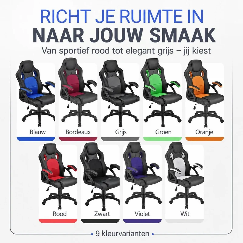 Chaise de bureau Racing Montreal – jusqu'à 120 kg