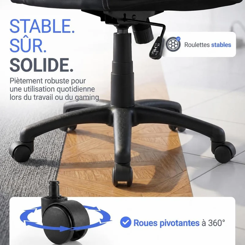 Chaise de bureau Racing Montreal – jusqu'à 120 kg