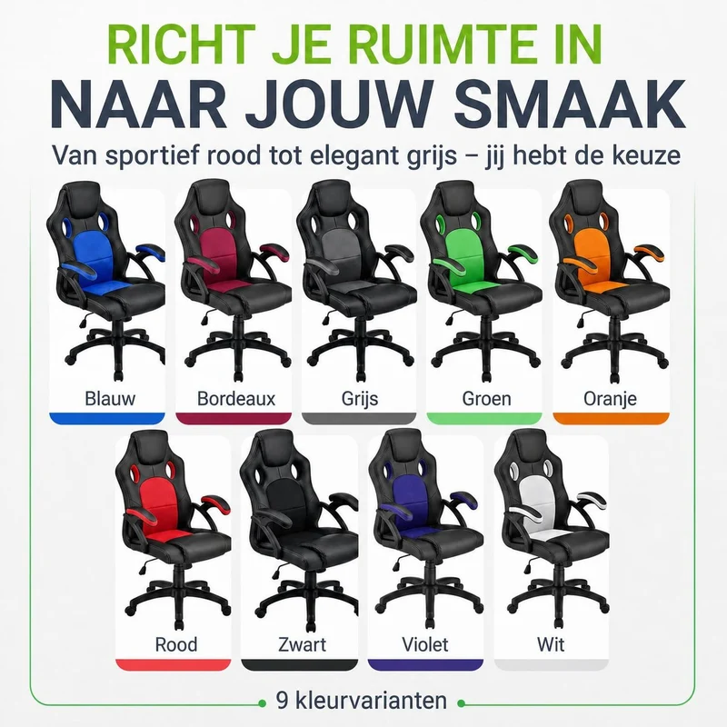 Chaise de bureau Racing Montreal – jusqu'à 120 kg