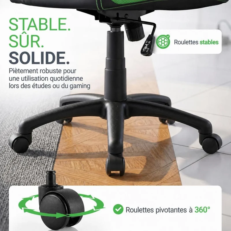 Chaise de bureau Racing Montreal – jusqu'à 120 kg