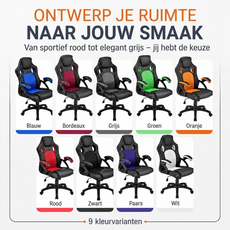 Chaise de bureau Racing Montreal – jusqu'à 120 kg