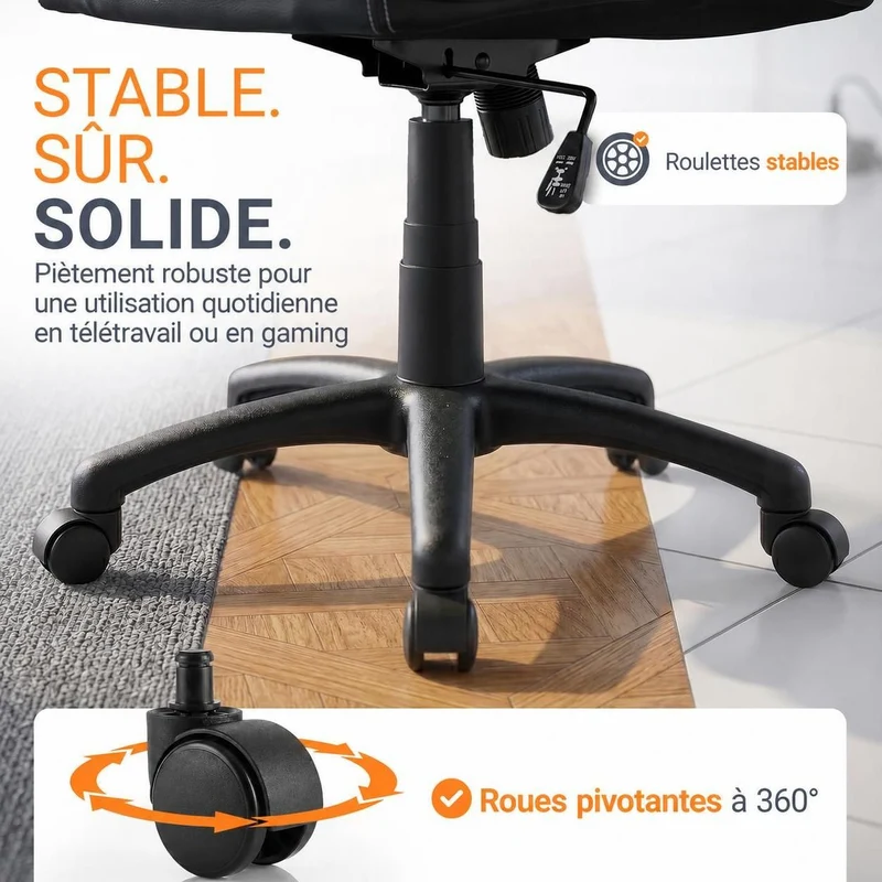 Chaise de bureau Racing Montreal – jusqu'à 120 kg