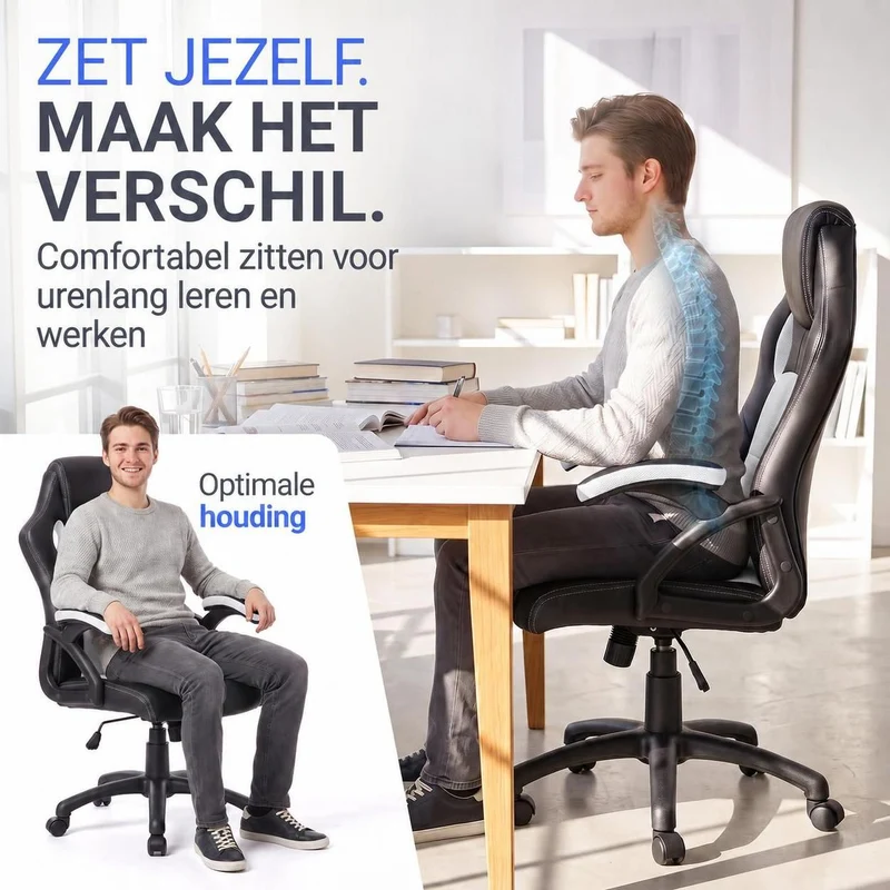 Chaise de bureau Racing Montreal – jusqu'à 120 kg