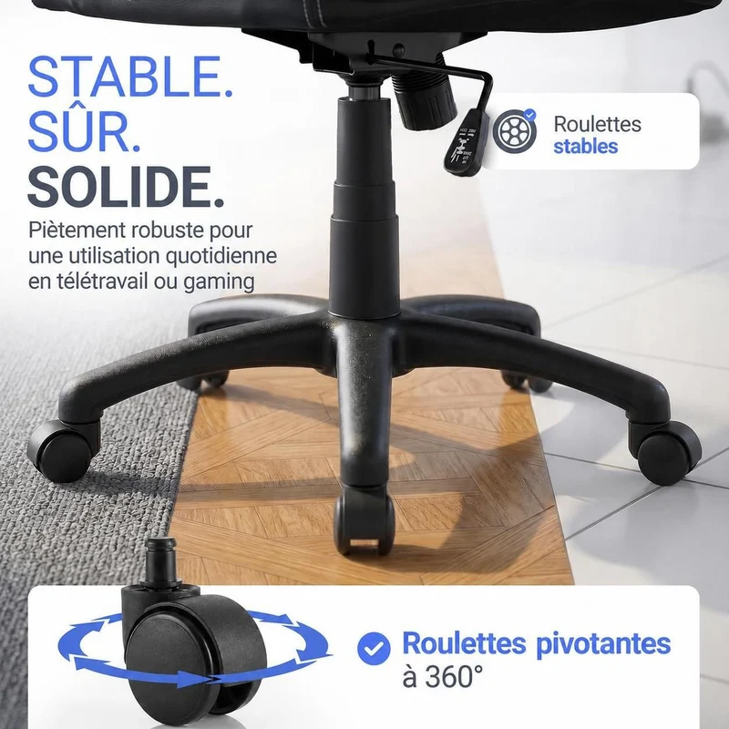 Chaise de bureau Racing Montreal – jusqu'à 120 kg