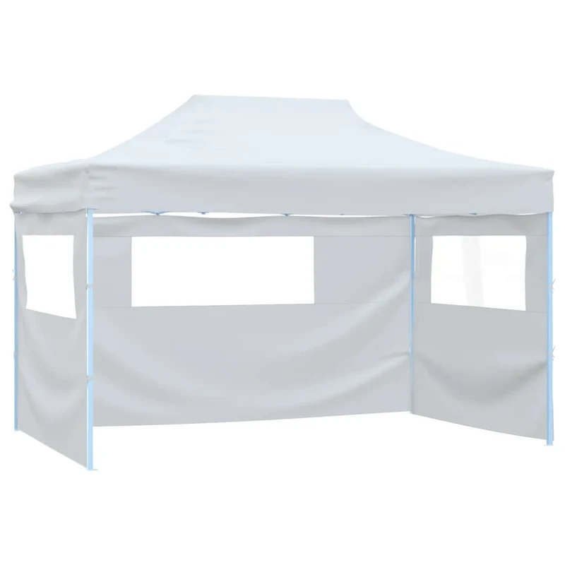 Partytent Met 3 Zijwanden Inklapbaar 291X413X315 Cm Wit