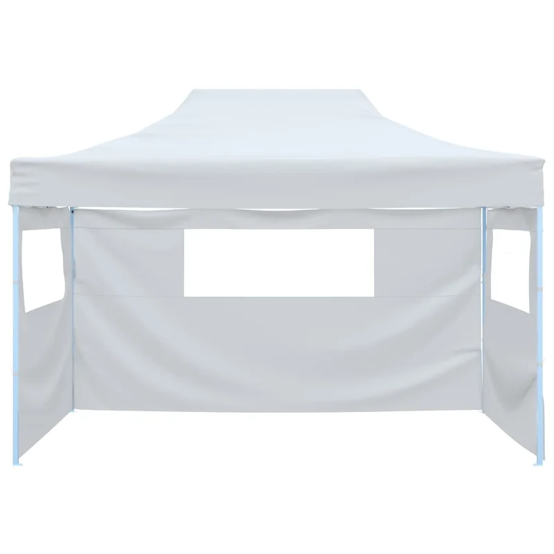Partytent Met 3 Zijwanden Inklapbaar 291X413X315 Cm Wit