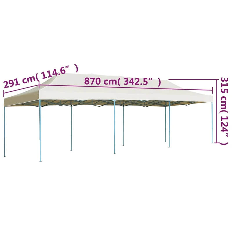Vouwtent Pop-Up 3X9 M