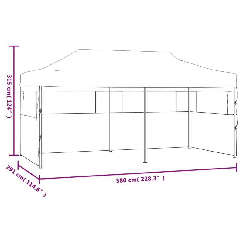 Partytent Pop-Up Inklapbaar 3X6 M