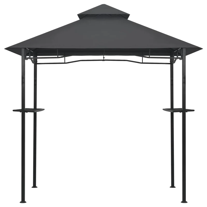 Barbecue Paviljoen 240X150X255 Cm Staal Antraciet