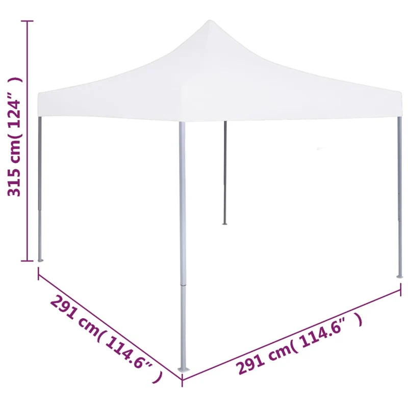 Partytent Inklapbaar 3X3 M Staal
