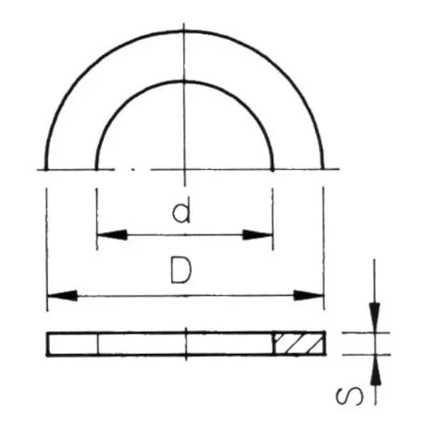 Bague Caoutchouc EPDM pour Embout de Flexible avec Filetage Intérieur – Joint d’Étanchéité