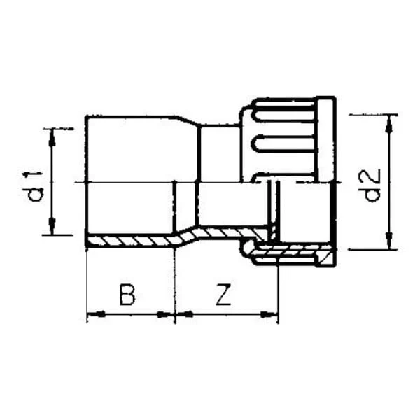 Cepex PVC raccord 2/3