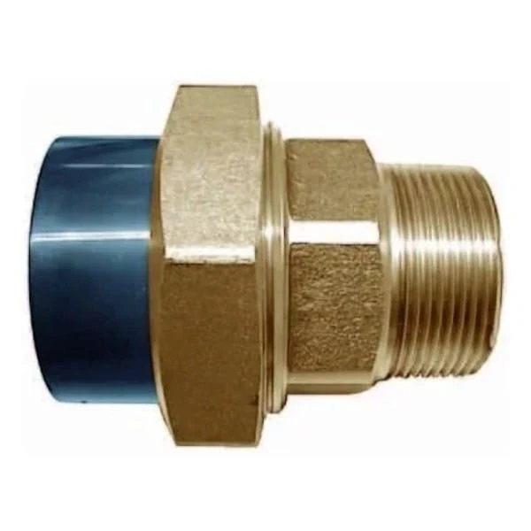 Raccord 3/3 PVC à Coller × Filetage Extérieur en Laiton